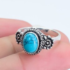 Anello argento etnico fatto - anello, in