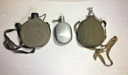 Lotto tre borracce militari - ,