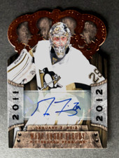 2011 Panini Crown Royale Prima Data Firme Marc-Andre Fleury #75 Auto /99