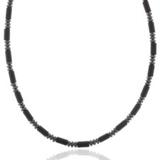 Collana In Onice E Ematite Per