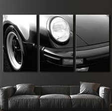 Porsche 911 Turbo Quadro su Tel Oltre Divano Auto Sportiva Stampa Moderno Detail