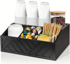 Organizer per Dispenser Da Caffè - Organizer Caffe Da Banco in Legno - Accessori