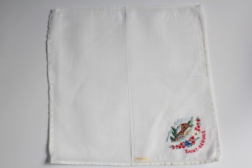Fazzoletto ricamato cotone