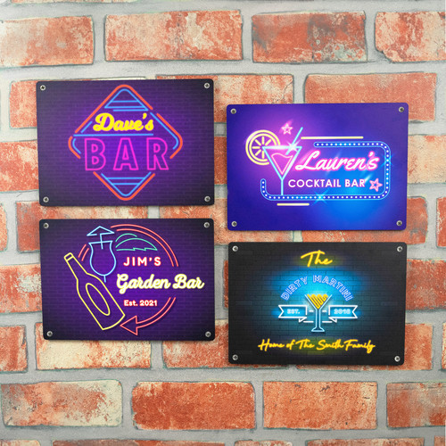 Insegna bar metallo - bar,