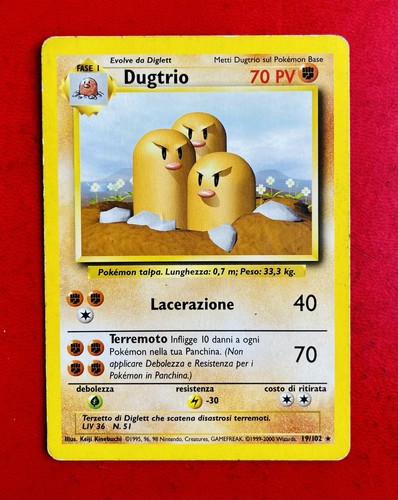 Lotto carte pokemon dugtrio - lotto,