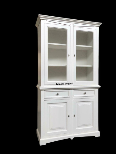 Cristalliera bianca credenza - cristalliera,
