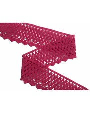 Passamaneria Frangia Rete Uncinetto Mano Lana Smerlata Moda Alta 7 Cm 2129