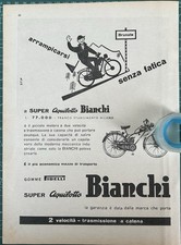 Rara Pubblicità Super Aquilotto BIANCHI del 1954