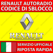 ✅RENAULT RADIO CODICE DI SBLOCCO ESPACE KOLEOS MASTER MODUS SCENIC TRAFIC TWIZY✅
