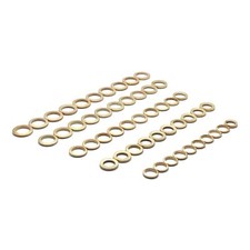 10 PZ RONDELLA OTTONE ALZAPORTA BUSSOLE da 8 a 16 mm ANUBA CERNIERE ALZA PORTA