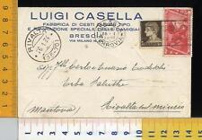 44783] BRESCIA  - COMMERCIALE LUIGI CASELLA FABBRICA DAMIGIANE VINO CESTI _ 1934
