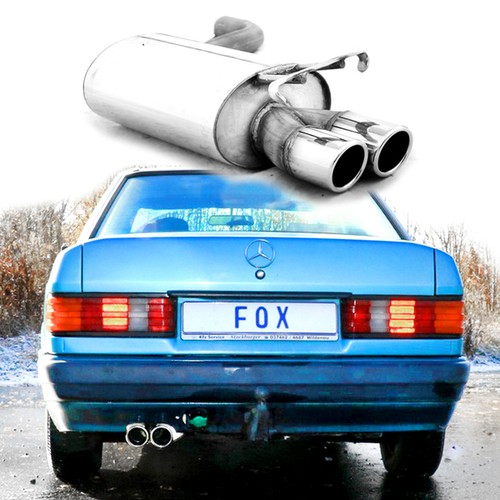 Scarico sportivo fox - sportivo, acciaio
