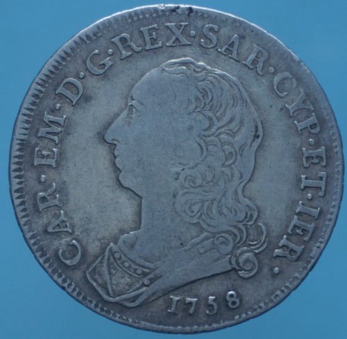 Carlo emanuele iii mezzo scudo - emanuele,