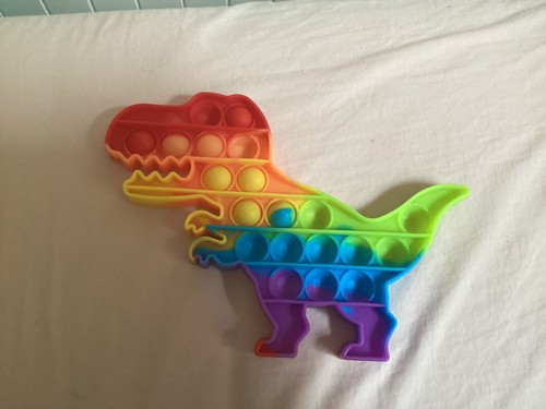Rainbow dinosaur pop - rainbow,