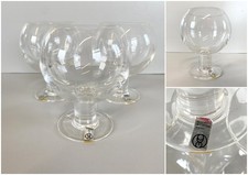 SET 3 CALICI CRISTALLO Arnolfo di Cambio DESIGN Sergio Asti "Perbere" 12cm/h '60