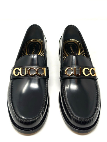 Gucci mocassini pelle nera - mocassini, in