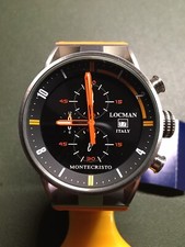 Locman Montecristo 510 acciaio/titanio crono quarzo gomma NOS (marz)