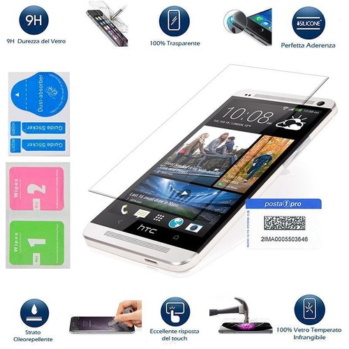 Htc one kit pellicola vetro - one,