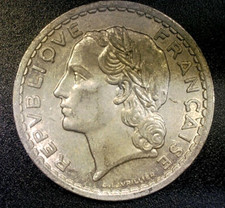 Moneta cinque franchi Francia