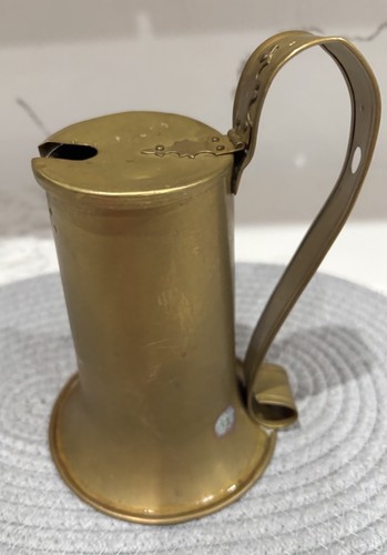 Antica pentola ottone - pentola,