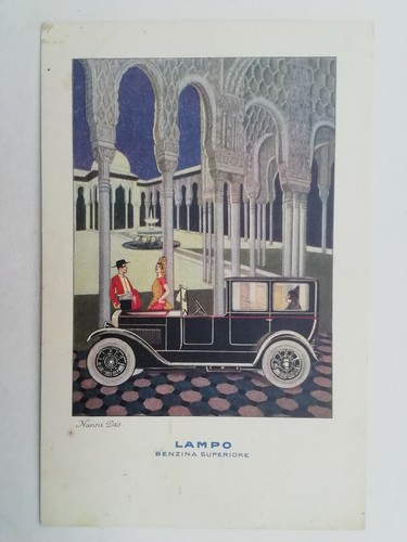 Cartolina pubblicitaria lampo - cartolina,