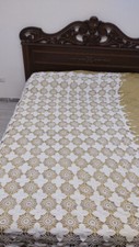 Copriletto letto singolo ad uncinetto 100% cotone fatto a mano (8)