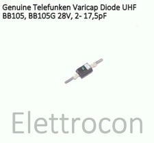 BB105, 28V,  Cap. 2pF - 17.5pF Diodo Variabile al Silicio Originale Telefunken