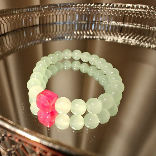 Bracciale con perline vetro - perline,