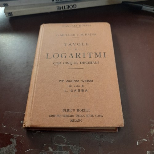 Hoepli tavole logaritmi - hoepli,