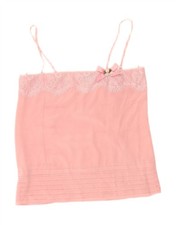 Top Cami SIMONA BARBIERI donna doppio set UK 10 piccolo rosa AZ09