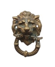 *HH* Battente Porta Fregio Testa Di Leone Batacchio Portone Decorazione Maniglia