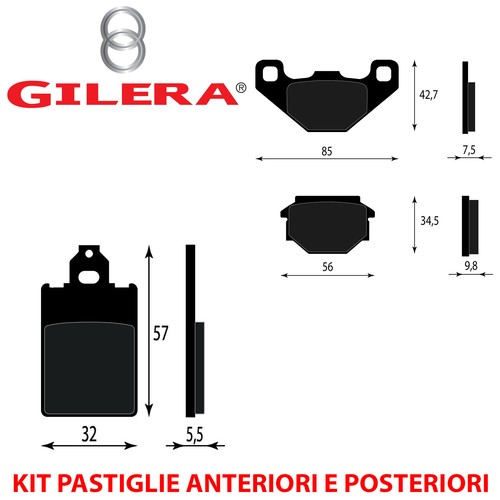 Kit pastiglie freno - kit,