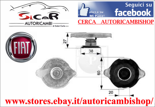 Tappo radiatore fiat 127 - tappo,