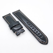 Cinturino in pelle cerata nera