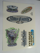 MAUI & SONS - FOGLIO CON 6 ADESIVI FUSTELLATI - ED. FRANCO PANINI #