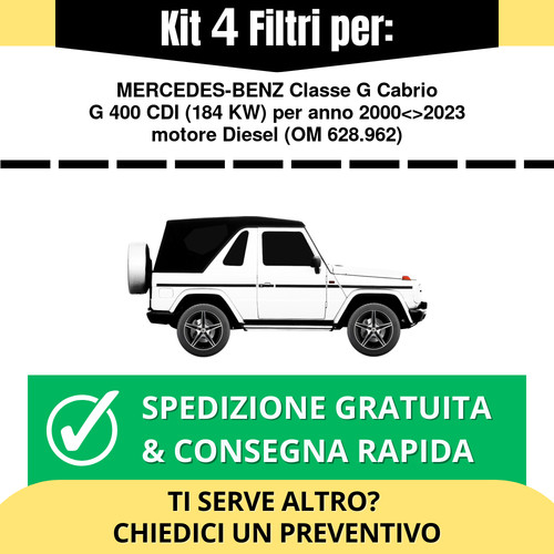 Kit tagliando filtri per - filtri,