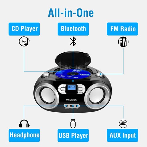 Lettore portatile boombox - portatile,