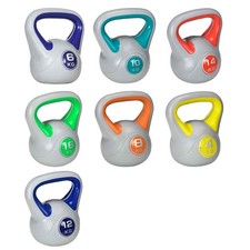 SPORTNOW Kettlebell 4/6/8/10/12/14/16 kg per Stacchi Squat e Sollevamenti in PU