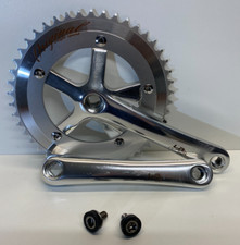 Guarnitura LASCO Pista/Single-Speed silver 46T - pedivelle da 165  mm. - 1225