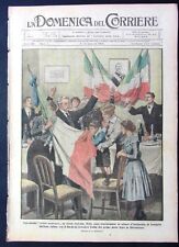 1919 BANDIERA TRICOLORE trofei guerra cannoni FELTRE LIBERA Eugenio Casagrande