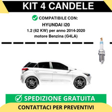 KIT 4 CANDELE per HYUNDAI i20