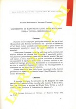 MOSTARDINI Fausto - VEGGIANI Antonio - Giacimenti di manufatti litici dell'Ater