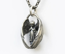 Collana angelo ali fede