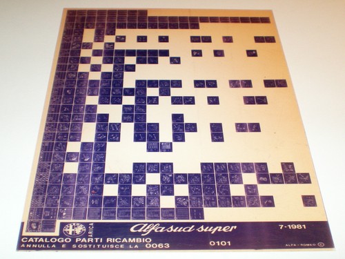Microfiche catalogo ricambi - catalogo,