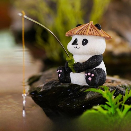 Decorazione panda pescatore - , in