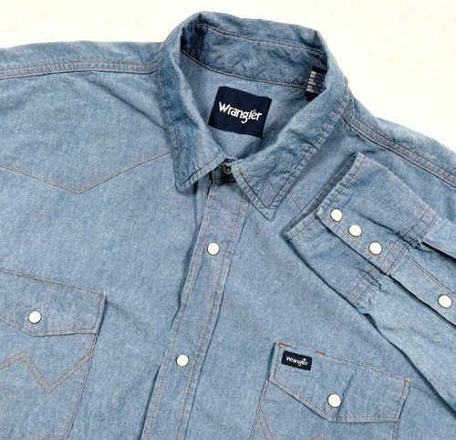 Camicia wrangler western - western, blu