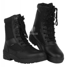 ANFIBI MILITARI Softair GpG SNIPER FOSTEX Pelle NERO Polizia CC