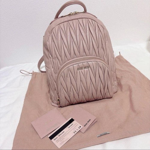 Zaino miu - miu, pelle