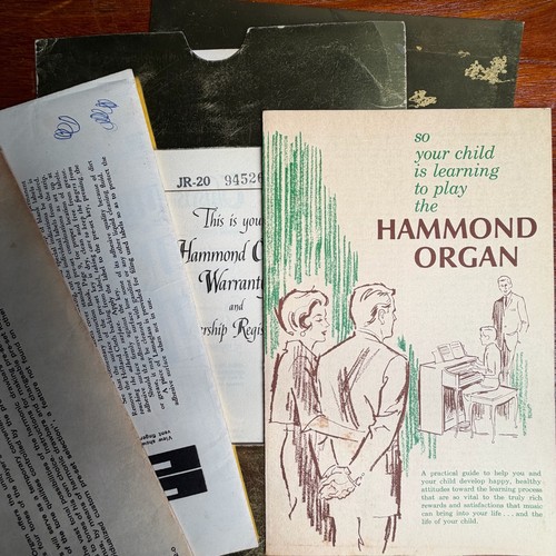 Brochure organo hammond - organo,