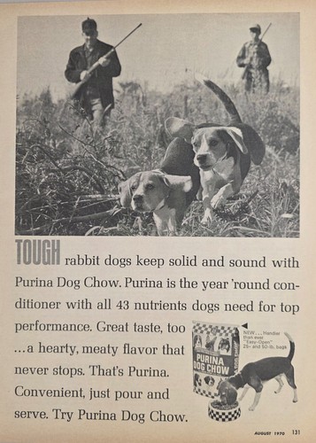 Pubblicità stampa 1970 purina - pubblicità,